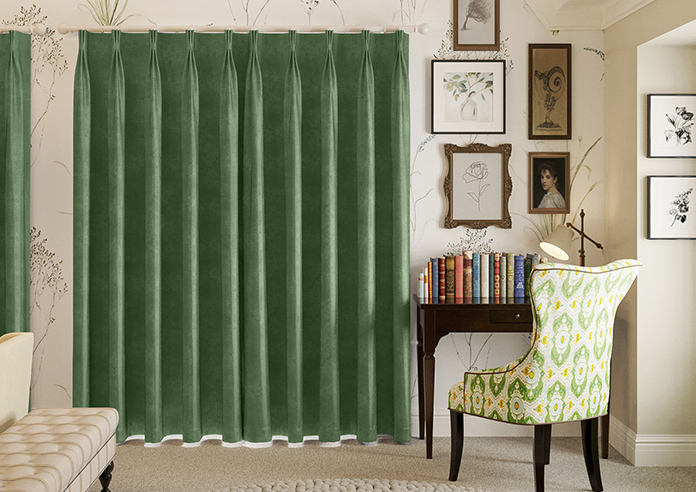Florence Faux Suede, Hunter Green - Made to Measure Curtains - Image 7